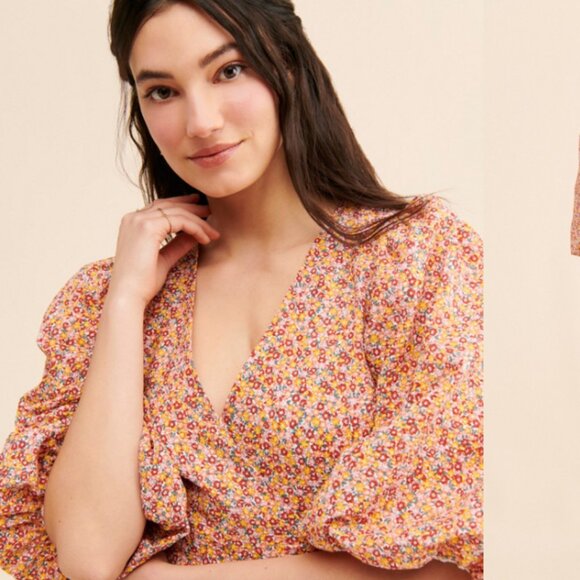 MINKPINK Floral Patterned Wrap Dress Size XS - Picture 2 of 10